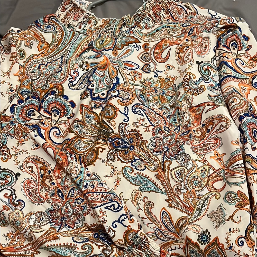 SHEIN Multicolor Paisley Blouse